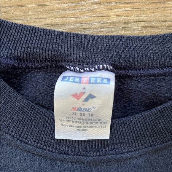 Vintage Jerzees 2004 Patriots AFC Champions Navy Blue Sweatshirt Men’s XL - Picture 4 of 6